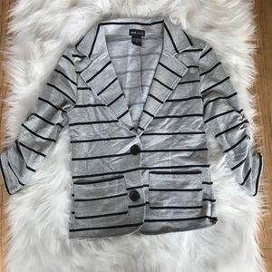 Striped cotton blazer